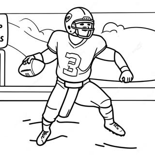 Page A Colorier Tua Tagovailoa Lancant Un Football 45764-37992