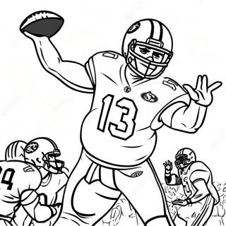 Page A Colorier Tua Tagovailoa Lancant Un Football 45764-38127