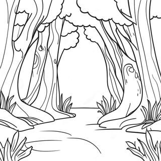 Page A Colorier De La Foret Mystique Enchantee 45783-38018