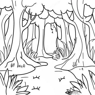 Page A Colorier De La Foret Mystique Enchantee 45783-38143