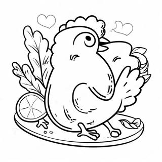 Page A Colorier De Poulet Frit 45853-38064