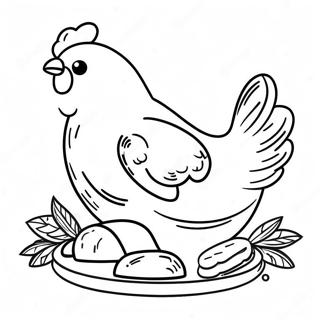 Page A Colorier De Poulet Frit 45853-38185