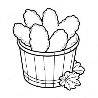 Page A Colorier De Seau De Poulet Frit Croustillant 45854-38213