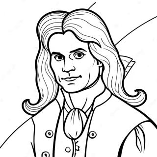 Isaac Newton Pages À Colorier