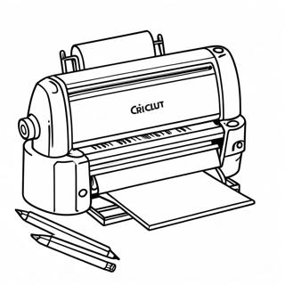 Page A Colorier De La Machine Cricut En Action 45884-38237