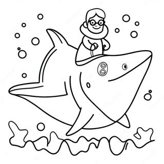 Page A Colorier De Grandma Shark 45903-38242