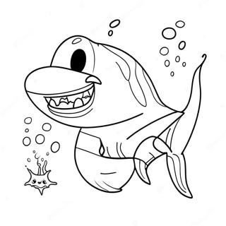 Page A Colorier De Grandma Shark 45903-38243