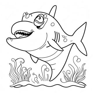 Page A Colorier De Grandma Shark 45903-38244