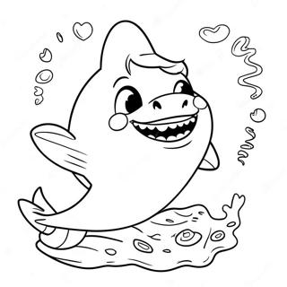 Page A Colorier De Grandma Shark Mignonne 45904-38251