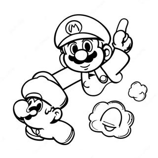 Page A Colorier Cappy Volant Avec Mario 4592-3693