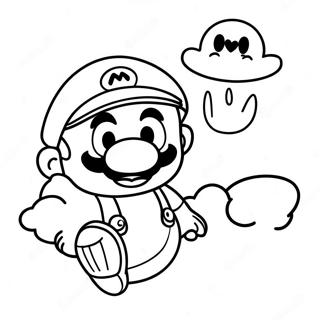 Page A Colorier Cappy Volant Avec Mario 4592-3695