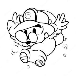 Page A Colorier Cappy Volant Avec Mario 4592-3696