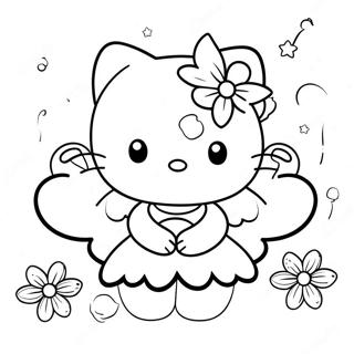 Page A Colorier Hello Kitty Fee 45933-38286