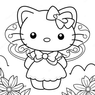 Page A Colorier Hello Kitty Fee 45933-38288