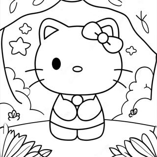 Page A Colorier Hello Kitty Foret Magique 45934-38266