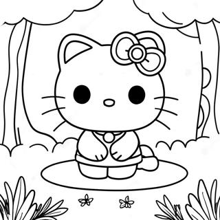 Page A Colorier Hello Kitty Foret Magique 45934-38267