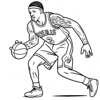 Page A Colorier Allen Iverson Dribble 45984-38306