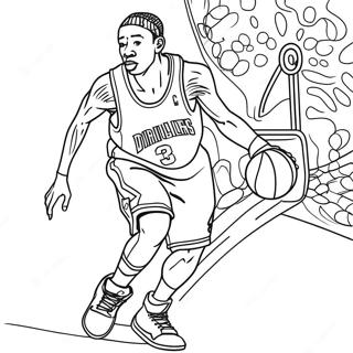 Page A Colorier Allen Iverson Dribble 45984-38307