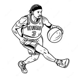 Page A Colorier Allen Iverson Dribble 45984-38308