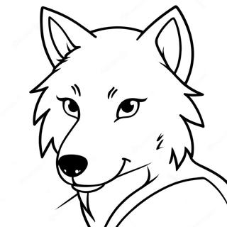 Anime De Loups Pages À Colorier