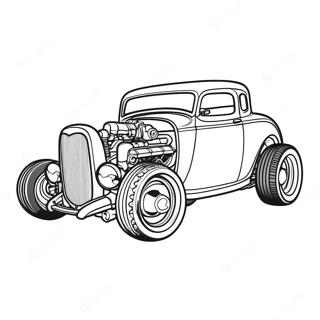 Page A Colorier Hot Rod 4601-3698