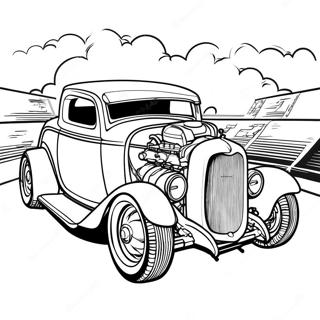 Page A Colorier Hot Rod 4601-3699