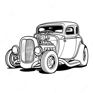 Page A Colorier Hot Rod 4601-3700