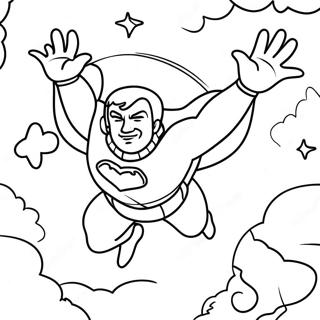 Page A Colorier De Homelander Volant Dans Le Ciel 46064-38381