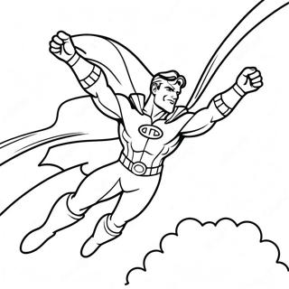 Page A Colorier De Homelander Volant Dans Le Ciel 46064-38384