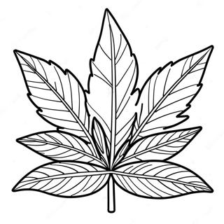 Page A Colorier De Feuille De Pot 46073-38373