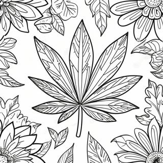 Page A Colorier De Feuille De Pot Detaillee 46074-38379