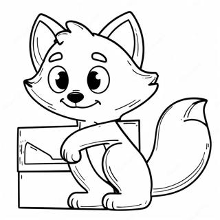 Lankybox Foxy Pages À Colorier