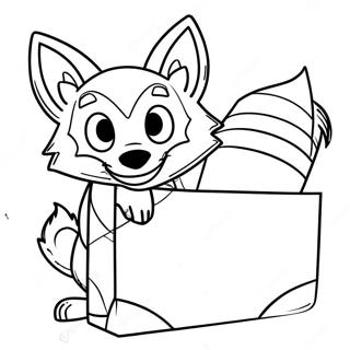 Page A Colorier De Lankybox Foxy 46093-38399