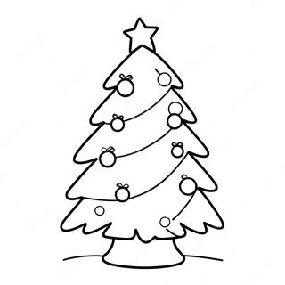 Page A Colorier Facile Arbre De Noel Mignon 4611-3707