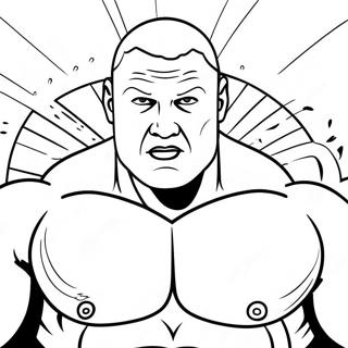 Brock Lesnar Pages À Colorier