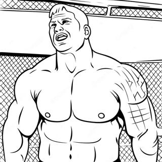 Page A Colorier Brock Lesnar En Action 46164-38452