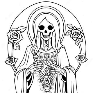 Page A Colorier Santa Muerte 46173-38453