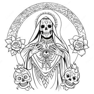 Page A Colorier Santa Muerte 46173-38454