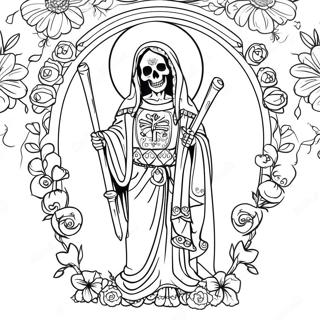 Page A Colorier Santa Muerte 46173-38456