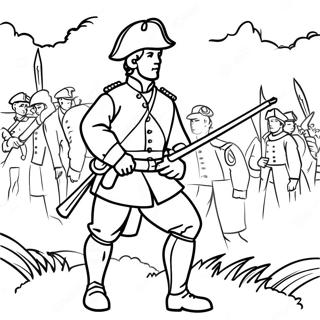 Page A Colorier Dun Soldat Colonial En Bataille 46194-38477