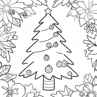 Page A Colorier De Larbre De Noel Espagnol 46203-38490