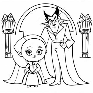 Dracula Et Mavis Page A Colorier De Hotel Transylvanie 46244-38518