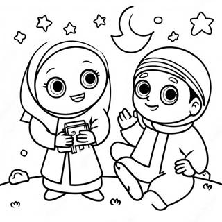 Page A Colorier Pour Enfants Islamiques 46293-38558