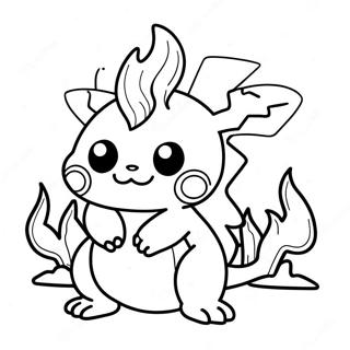 Pokémon De Feu Pages À Colorier