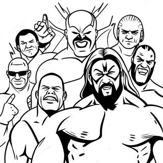 Page A Colorier Des Superstars De La Wwe En Action 46354-38606