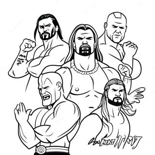 Page A Colorier Des Superstars De La Wwe En Action 46354-38607