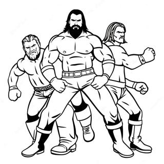 Page A Colorier Des Superstars De La Wwe En Action 46354-38608