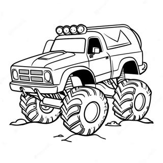 Page A Colorier Monster Truck Rampage 46554-38754