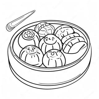 Page A Colorier Delicieux Dim Sum 46564-38774