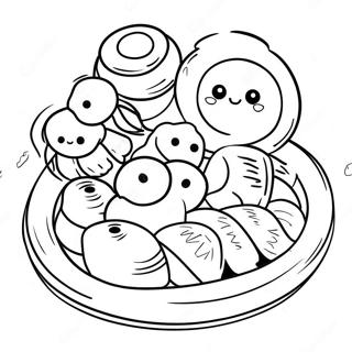 Page A Colorier Delicieux Dim Sum 46564-38776